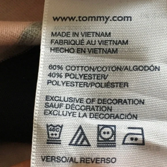 Tommy Hilfiger Boys Pink/Blue Striped T-shirt size 4. - Picture 3 of 5